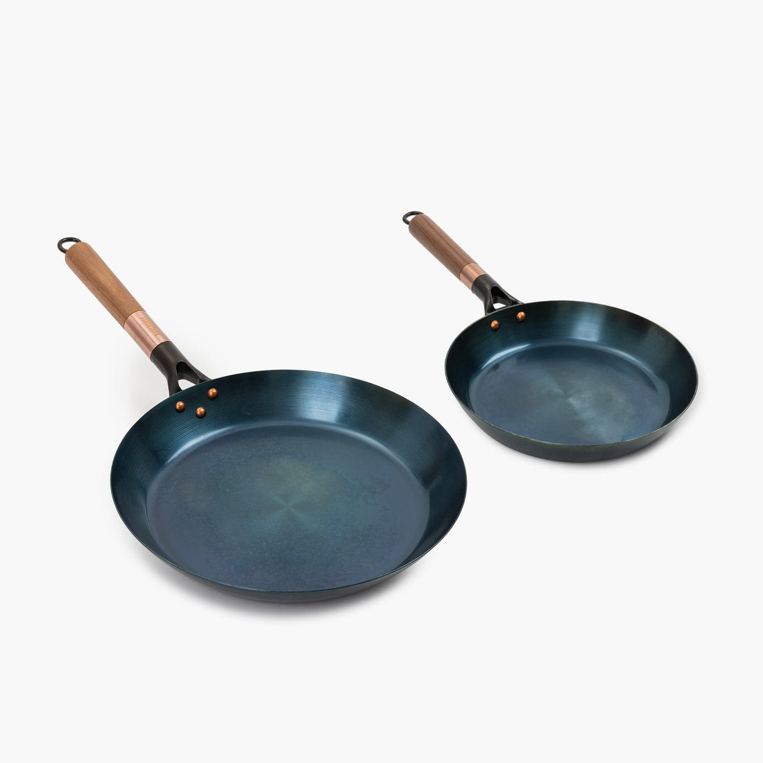 Blue Carbon Steel Skillet 2-Piece Set