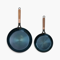 Blue Carbon Steel Skillet 2-Piece Set